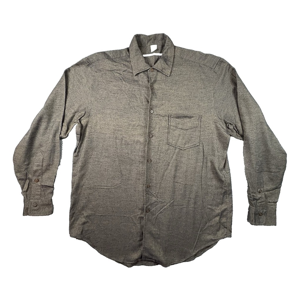 Moreno‎ Martini Da Firenze Men's XL Brown Italian Cotton Button Up Made in Italy